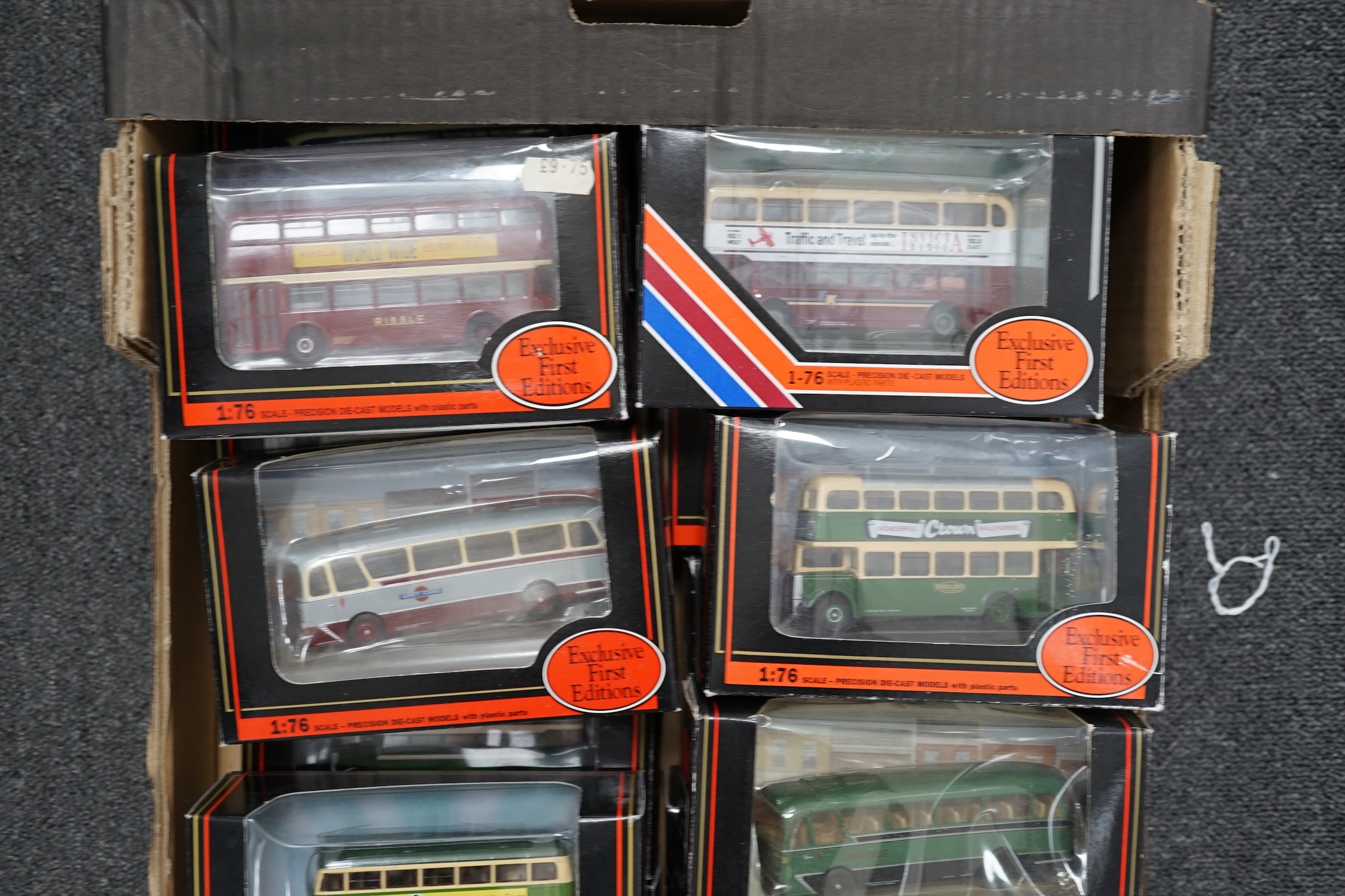 Thirty-five boxed EFE buses and coaches, etc. operators including; East Kent, Grey Cars, Brighton and Hove, Eastbourne, Southdown, etc.